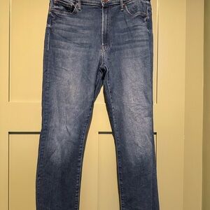 MOTHER ankle raw hem
